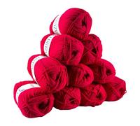 Pelotes - Paquet 10 fils à tricoter - Acrylique - Rose fuschia - 1 paquet = 1 pull Rose