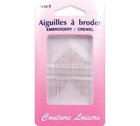 Aiguilles À Broder - Taille 9 (16 Pièces) Mercerie Couture Fils Coudre Broderie Canevas Points De Croix Loisirs Créatifs Main Travaux Manuels