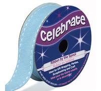 Distrifil - Bobine de ruban gros grain long 4m larg 15mm - Celebrate - Bleu