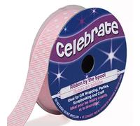 Distrifil - Bobine de ruban gros grain long 5m larg 13mm - Celebrate - Rose