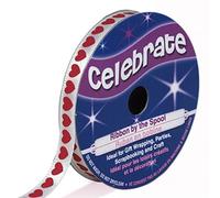 Distrifil - Bobine de ruban imprimé - long 4m larg 6 - Celebrate - Violet