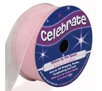 Distrifil - Bobine de ruban - organza - long 5m - larg 20 mm - Celebrate - Rose