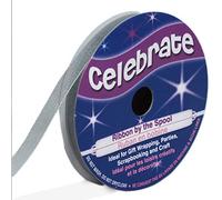 Distrifil - Bobine de ruban - organza - long 8m - larg 6 mm - Celebrate - Argent