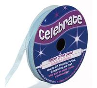 Distrifil - Bobine de ruban - organza - long 8m - larg 6 mm - Celebrate - Bleu