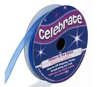 Distrifil - Bobine de ruban - organza - long 8m - larg 6 mm - Celebrate - Bleu