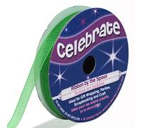 Distrifil - Bobine de ruban - organza - long 8m - larg 6 mm - Celebrate - Vert