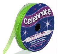 Distrifil - Bobine de ruban - organza - long 8m - larg 6 mm - Celebrate - Vert