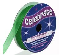 Distrifil - Bobine de ruban - organza - long 8m - larg 9 mm - Celebrate - Vert
