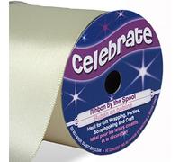 Distrifil - Bobine de ruban - satin - long 4m - larg 50 mm - Celebrate - Jaune