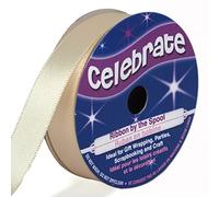 Distrifil - Bobine de ruban - satin - long 6m - larg 12 mm - Celebrate - Ecru