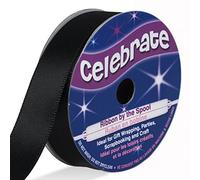 Distrifil - Bobine de ruban - satin - long 6m - larg 13 mm - Celebrate - Noir