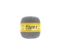 Distrifil Coton à tricoter et à crocheter DECO8 140 Gris