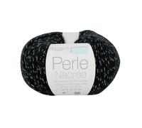 Distrifil Fil À Tricoter Perle NACREE Color : 02 Noir