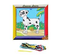 Distrifil Kit Canevas Chien Dalmatien 16 x 16 cm Gros trous