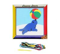 Generique Kit compet Canevas Otarie 15x15 cm – gros trous spécial débutant – Multicolore G