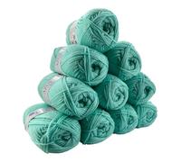 Distrifil Lot de 10 pelotes de Laine à Tricoter Azurite 100% Acrylique Vert d'eau 3033