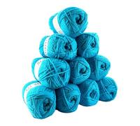 Distrifil- Pelote Acrylique Coloris Bleu Azur - Grosseur 3-3,5 : Lot De 10 Pelotes