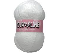 Distrifil Tourmaline 1320.2.1103 - Pelote 100% Acrylique pour Layette - 2 Pelotes - Blanc