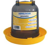 DISTRIGALLI-Abreuvoir à baïonnette gris et jaune de 1,5 L