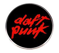 Distrigeek Pin's Daft Punk Logo, Collection, Métal émaillé, Badge, pour Femme ou Homme