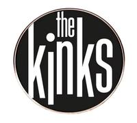 Distrigeek pin's Kinks Logo, en métal, rond, noir et blanc, badge broche, groupe musique rock, idée cadeau pour homme ou femme, 3 cm, accessoire décoration sac veste jean