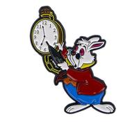 Distrigeek Pin's Le Lapin Blanc Alice aux Pays des Merveilles personnage en métal émaillé badge broche pins pour femme fille enfant