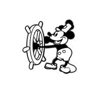 Distrigeek pin's Vintage Mickey Mouse navigateur Souris Noir et Blanc métal émaillé émail Collection Badge Personnage Dessin animé