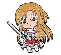 Distrigeek SAO Pin's de collection Asuna Yuuki - Métal émaillé - Multicolore - Pour femme ou homme - Idée cadeau original drôle mignon badge broche