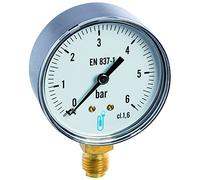 DISTRILABO Manomètre raccord vertical 15x21 - cadran Ø80mm 0 à 4bars - Plomberie et adduction d'eau