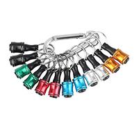 Disttocate 12 PièCes 1/4 Pouces Tige Hexagonale Tournevis Porte-Embouts Barre D'Extension Porte-CléS Vis Adaptateur Forets Support (6 Couleurs)