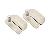 Disttocate 2 Pièces Planche à Tirer Le Cuir en Acier Inoxydable, Règle de Coupe Pratique, Outil de Coupe du Cuir, Fer à Piquer, Accessoires de Remplacement Auxiliaires