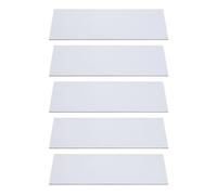 Disttocate 5 Pièces Couvercles D'Aération Magnétiques Blanc-Noir 5,5x12 Pouces pour Bouches D'Aération au Sol, au Mur ou au Plafond et Registres D'Air, pour VR, Domestique et Bouches D'Aération AC