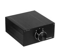 Disttocate Commutateur de signal audio passif XLR stéréo 3 voies Commutateur de sélection de sortie équilibrée