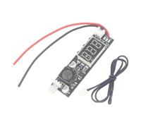 Disttocate DC 12 V PWM 2-3 Fils Contrôleur de Température de Ventilateur Module D'Affichage du Régulateur de Vitesse pour Ventilateur PC/Alarme, Sonde de Points Noirs