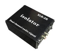 Disttocate Isolateur de Réduction de Bruit XLR Isolateur de Bruit Audio XLR-2R Isolateur de Transformateur Anti-Interférence pour Éliminer Le Son de Courant de Terre Commun