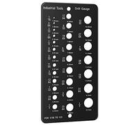 Disttocate Jauge de Foret 1/16 Pouce à 1/2 Pouce, Taille de Vis et Jauge de Filetage Pouces et Jauge de Forage DéCimale Guide de Taille de Foret