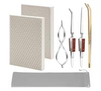 Disttocate Kit de soudure 7 pièces, 2 blocs de soudure en nid d'abeille, 1 pince en cuivre, 2 pinces à souder, 1 clip en métal, 1 sac de rangement