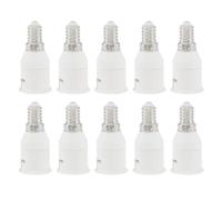 Disttocate Lot de 10 adaptateurs de douille d'ampoule E14 vers B22 - Petite vis vers culot à baïonnette - Support de test de vieillissement