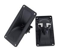 Disttocate Lot de 2 haut-parleurs d'aigus piézoélectriques 150 W en céramique avec buzzer triple carré