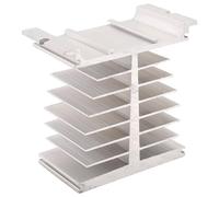 Disttocate Relais à Semi-Conducteurs 10A-120A SSR da AA DD Ailettes en Aluminium Monophasé Dissipateur de Chaleur en Aluminium Dissipation Radiateur sur Rail