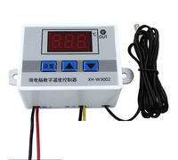 Disttocate Xh-W3002 220V Contrôleur de Température Led Numérique 10A Sonde de Commutateur de Commande de Thermostat avec Capteur Étanche W3002