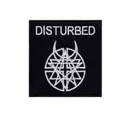 Disturbed Square Us Metal Band Écusson Patch en fer brodé sur accessoire