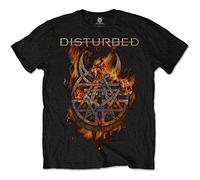 Disturbed - T-Shirt # L Black Unisex # Burning Belief [Import]