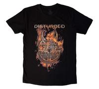 Rock Off Trade T-shirt Disturbed "Burning Belief" Noir L Unisexe (Import)