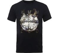 Rocks Off – T-shirt Disturbed (Symbol) – Noir unisexe XL – Import