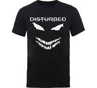 Disturbed - T-Shirt # XXL Black Unisex # Scary Face Candle [Import]