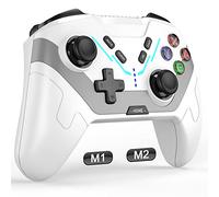 Diswoe Manette Pro pour Switch/Lite/OLED - Sans fil avec macro, réveil, lumineux, turbo, gyro 6 axes - Prise en charge Android/IOS/PC Windows 7810