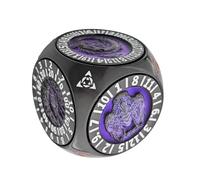 Dit De Jeu - Dit Classique en Bois en Métal, Cube À Points Vintage, Numéros Sculptés avec Finition Naturelle | Jouer À des Pièces pour des Jeux De Famille, des Activités De Classe, Jeux De, des