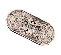 Dit en métal, thème du jeu Dice de spin en métal - Jouet mystérieux en alliage d'aluminium avec gravures, activités de groupe pour débutants Utilisation pour bar, dortoir, voyage, fhome