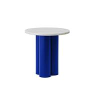 Normann Copenhagen Dit table d'appoint Ø40 cm Blanc Carrara-bleu clair